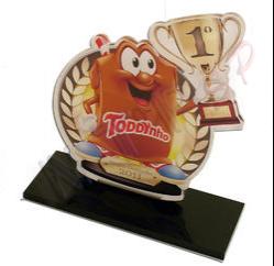 Troféu em acrílico - Toddynho - NTP Brindes