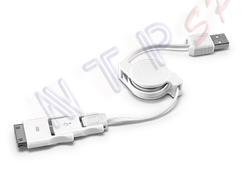 Cabo USB retrátil 3 em 1 - NTP Brindes