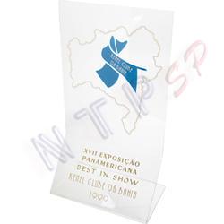 Troféu em acrílico - Kenel Club - NTP Brindes